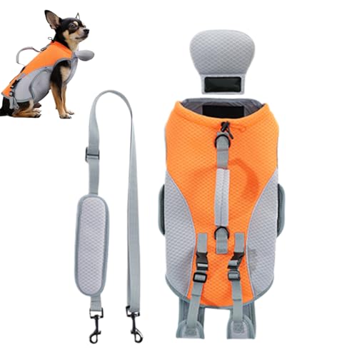 Bomefoi Hundekühlgeschirr | Leichtes Kühlkleidungsstück Für Tiere Mit Atmungsaktivem Material | Atmungsaktive Tierweste Mit Abnehmbaren Schultergurten Für Outdoor, Training, Camping & Picknick von Bomefoi