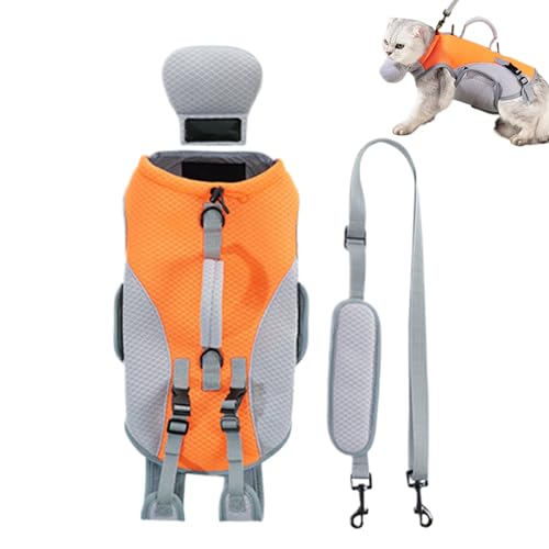 Bomefoi Kühlweste Für Hunde | Hunde-Kühlweste Mit Geschirrfunktion | Abnehmbare Schultergurte Tierbekleidung Für Outdoor-Aktivitäten Training Camping Und Wanderungen von Bomefoi