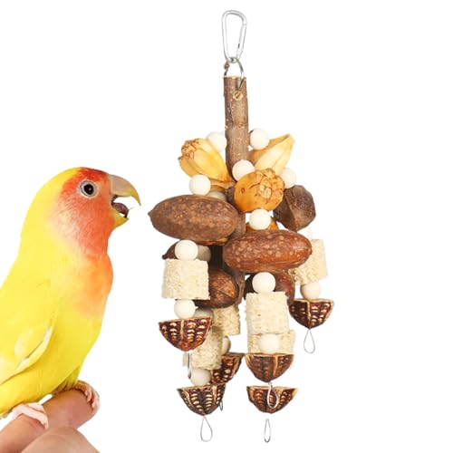 Bomefoi Vogelspielzeug Für Papageien, Kletterstab & Natürliches Nagematerial, Holz Kletter- Und Kauaccessoires, Natürliche Interaktive Spieldekoration Für Papageien, Aras, Kakadus, Beos Bomefoi Vogelspielzeug Für Papageien, Kletterstab & Natürliches Nagematerial, Holz Kletter- Und Kauaccessoires, Natürliche Interaktive Spieldekoration Für Papageien, Aras, Kakadus, Beos von Bomefoi