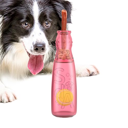Bomefoi Wasserflaschen Spielzeug Für Hunde - Niedliches Quietschendes Unzerstörbares Flaschen Hunde Kauspielzeug,Zahnreinigendes Interaktives Welpen Kauspielzeug Zur Unterhaltung | Gegen Langeweile von Bomefoi