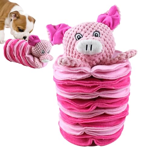 BommFu Futtersuchspielzeug Für Hunde | Hundeaktivierungsspielzeug,Plüschtiere Mit Leckerliausgabe Zum Spielen Und Trainieren von BommFu