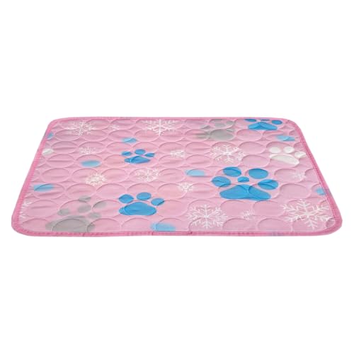 BommFu Hundekühlmatte Für Drinnen | Waschbare Kühlmatte Aus Eiserseide Für Haustiere - Klappbare 60x50 cm Matte Für Wohnung Balkon Terrasse Schlafzimmer BommFu Hundekühlmatte Für Drinnen | Waschbare Kühlmatte Aus Eiserseide Für Haustiere - Klappbare 60x50 cm Matte Für Wohnung Balkon Terrasse Schlafzimmer von BommFu