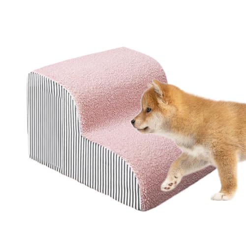 BommFu Hundetreppe - Haustier Rampe Für Hohe Betten Katzen Treppe - Haus Fahrzeug Rampe Welpe Couch Leiter Mit Waschbarem Bezug Für Schlafzimmer Sofa Truck Wohnzimmer Stühle SUV von BommFu