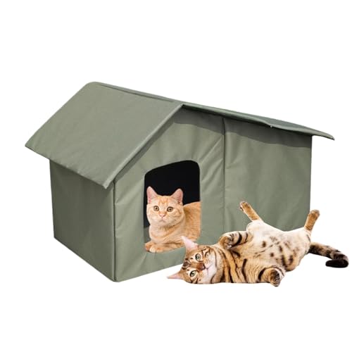 Katzenhäuser Für Katzen Im Freien | Wetterfestes Haustierhaus Im Freien | Wetterfeste Warme Haustierhöhle Für Den Winter | Abnehmbares Dach - Isolierte Kätzchenhöhle Für Verwilderte Katzenhäuser Für Katzen Im Freien | Wetterfestes Haustierhaus Im Freien | Wetterfeste Warme Haustierhöhle Für Den Winter | Abnehmbares Dach - Isolierte Kätzchenhöhle Für Verwilderte von BommFu