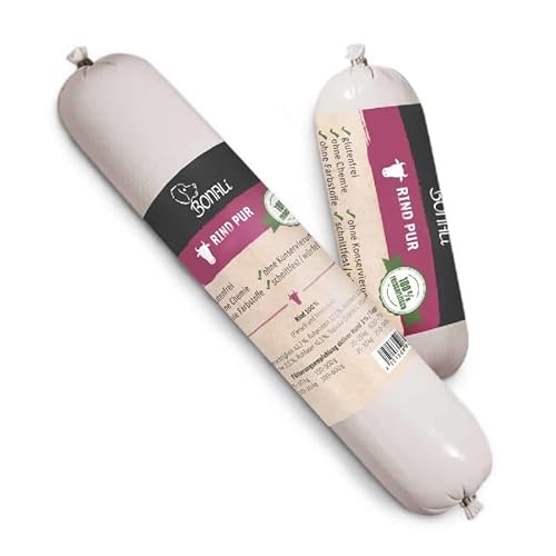 Bonali Hundewurst Rind Pur, 600 g 100% Natürliches Rindfleisch, Glutenfrei 12 Stück Bonali Hundewurst Rind Pur, 600 g 100% Natürliches Rindfleisch, Glutenfrei 12 Stück von Bonali