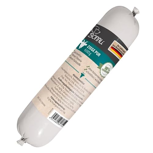 Hundewurst Ziege pur 600g 12 Stück Sparpack von Bonali