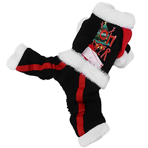 Bonbela Hunde Winterkleidung Haustier Weihnachtsweste Warmer Weicher Stoff mit Schnappverschluss für Kleine Mittlere Hunde Urlaubsfeier (L) von Bonbela