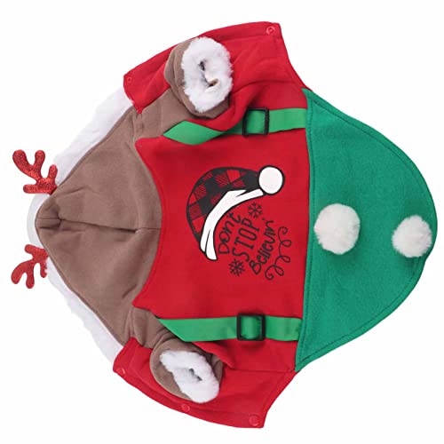 Bonbela Hundekostüm Weihnachten Niedliche Hirsche Haustier Kostüme Haustier Weihnachtskostüm - und Wintersaison Süße Kleine Mittelgroße Hunde (L) von Bonbela