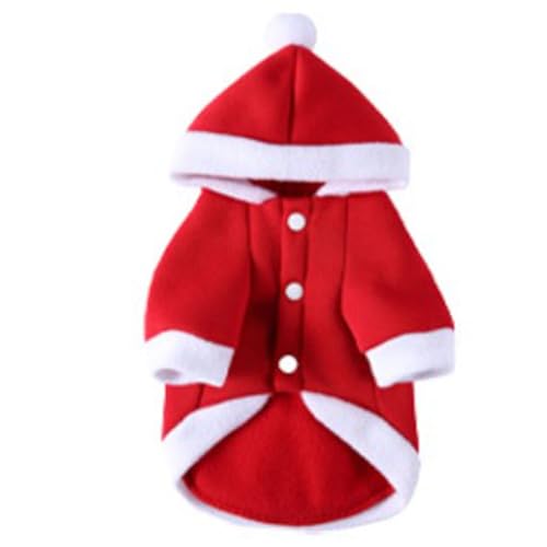 Bonbela Kapuzenkoral Velvet Hundekleidung Warmes Haustierkostüm für den Winter mit Weichem Bequemem Maschinenwaschabschluss (SDZ128 S) von Bonbela