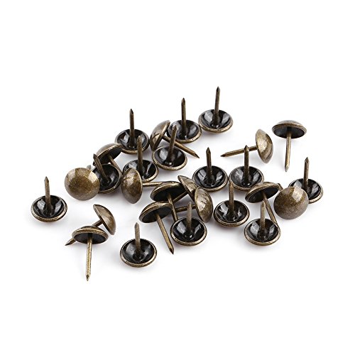 Bonbela Metall Etikett Nagel 100 Stück Vintage Floor Nagel Bronze Metall Etikett Möbelsofa Sofa Schuhtür Tür Dekorative Tack Zucht (11 * 17mm) von Bonbela