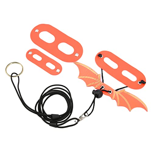 Bonbela Verstellbare Eidechsenleine Bärtiger Drachenkabelbaum und Leine Reptilienleder -Echsenkabelbaum für Bärtige Drachen Amphibienreptilien (Orange) von Bonbela