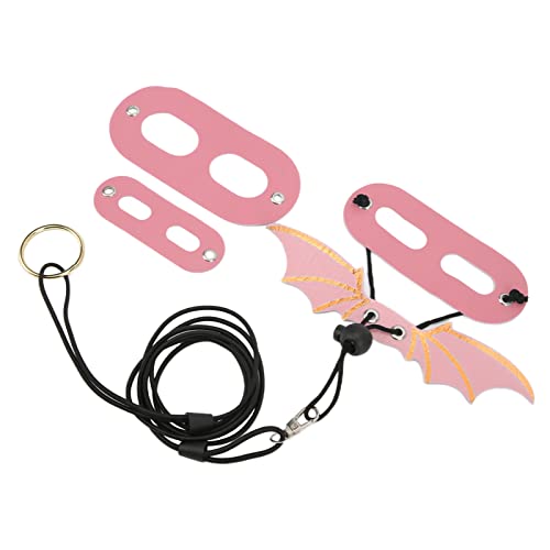 Bonbela Verstellbare Eidechsenleine Bärtiger Drachenkabelbaum und Leine Reptilienleder -Echsenkabelbaum für Bärtige Drachen Amphibienreptilien (Rosa) von Bonbela
