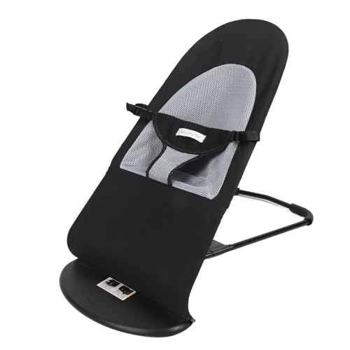 Hundeschaukelstuhl, Verstellbare Hunde Bouncer Lounge Stuhl Höhe Einstellbare Tragbare Haustier -Wippstuhl für Kleine Hunde Welpen Katzen (Schwarzer Baumwollstoff) von Bonbela