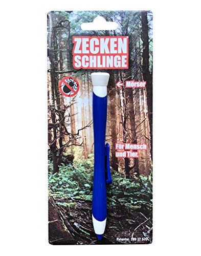 Bonetti Zeckenschlinge in Kugelschreiberform Zecken Schlinge Stift (Blau) von Bonetti