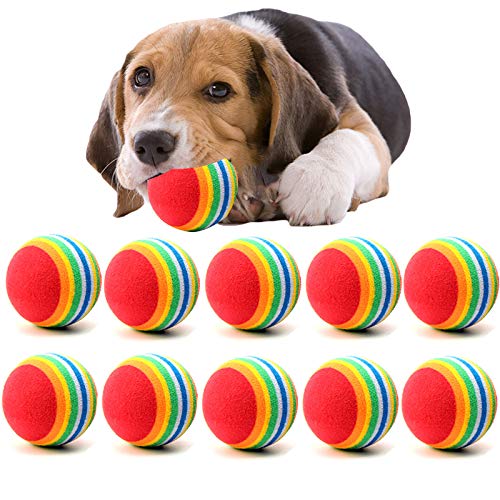 Bongles 10pcs Nette Mini Kleiner Hund Haustier Spielzeug-Hund Kaut Bälle Hund Ball Für Haustier-Spielzeug Welpen Tennisball-hundespielzeug-Kugel von Bongles