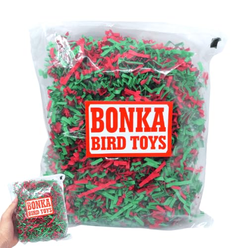 Bonka Bird Toys 2140 Weihnachtsschnitzel (85 Cu-in) Festliches Papageien-Nisten, Nymphensittiche, Sittiche, Sittiche, Sittiche und ähnliche Rassen von Bonka Bird Toys