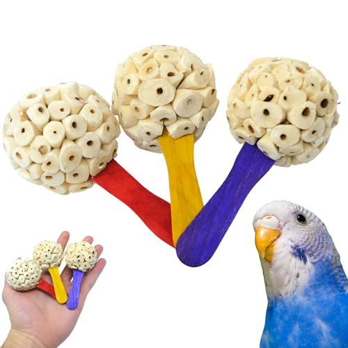 Bonka Bird Toys 2964 PK3 Sola Pop Papageienfuß-Käfigspielzeug, Sittiche, Nymphensittiche und ähnliche Rassen von Bonka Bird Toys