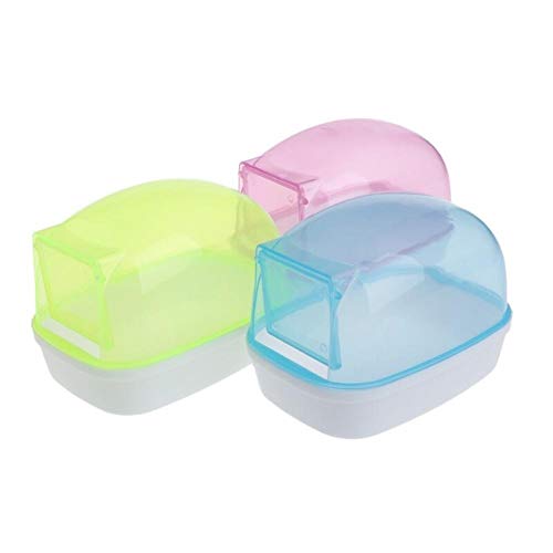 1pc Hamster Badezimmer Bad Sand Sauna Zimmer Kunststoff Toilette Badewanne Kleintiere Kaninchen Chinchilla Cage Supplies, Zufällige Farbe 1pc Hamster Badezimmer Bad Sand Sauna Zimmer Kunststoff Toilette Badewanne Kleintiere Kaninchen Chinchilla Cage Supplies, Zufällige Farbe von Bontand