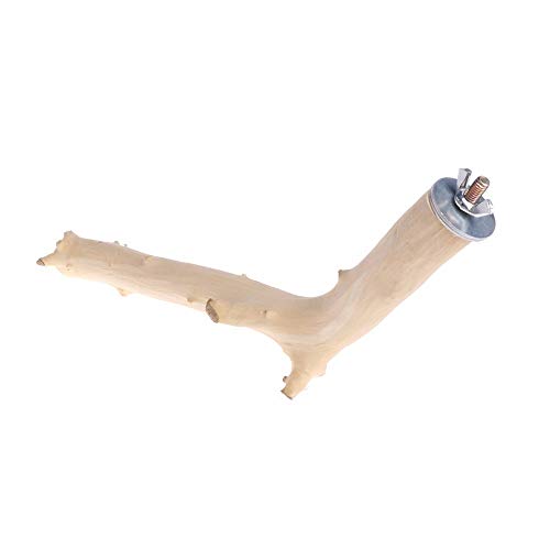 1 Stück Vogel Papagei Perch Ständer Halter Natürliche Holz Spielzeug Schleifen Kleine Spielzeug Haustierkäfig Plattform Vogelbedarf von Bontannd