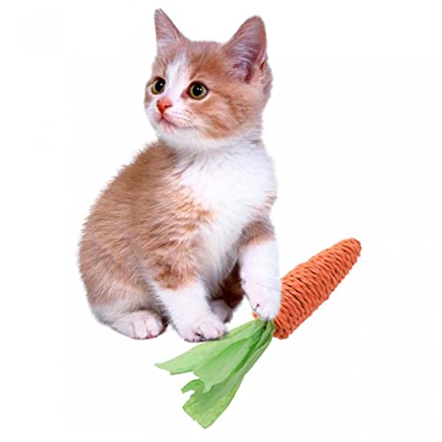3 Stücke Pet Katze Spielzeug Lustig Interaktiv Kratzer Post Sise Seil Zähne Mahlen Karotten Spielzeug Biss Kauen Spielzeug von Bontannd
