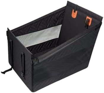 Tierbedarf-Plus Hunde Hartboden-Autositzerweiterung Einzelsitz - Tier Herzen (56x56x40cm,Grau) (Black) von BONTEBIAN