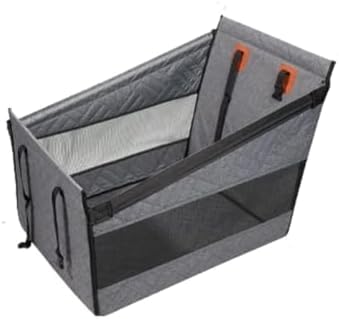Tierbedarf-Plus Hunde Hartboden-Autositzerweiterung Einzelsitz - Tier Herzen (56x56x40cm,Grau) (Gray) von BONTEBIAN