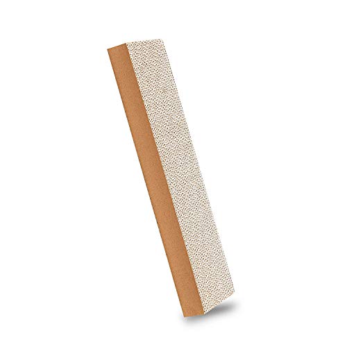 Bontoy Kratzpappe Gerade I 46 x 12 x 4,5 cm I mit Aufstellfunktion I stabile Pappe I für die tägliche Krallenpflege I zum Kratzen I von bontoy