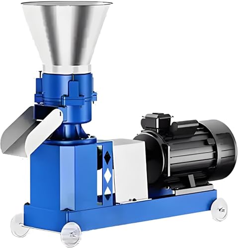 Bonxrdun Futterpellenmaschine, Tierfuttermahlmaschine mit 220V, Kupfermotor mit 5,5KW, Futtermacher mit Einer Leistung von 400 Pfund pro Stunde und Einer Lochplatte von 4 mm, anpassbare Futterpellenm von Bonxrdun
