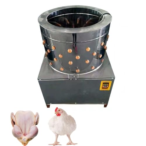 Bonxrdun Geflügelentfärbungsmaschine schnelle Entfärbung 2-3 Tiere/min,mit Wasseranschluss 50 cm Trommel 275r/min1,5kW Hühner|Gänse|Enten | von Bonxrdun
