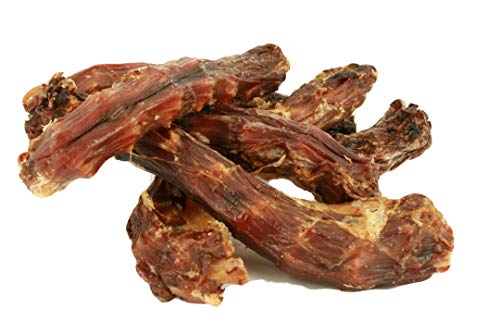 Bonya Smile rinderlunge für Hunde leckerli rinderohren getrocknet kaninchenohren rinderkopfhaut hühnerfüße Huhn (Hähnchenhälse 300g) von Bonya Smile