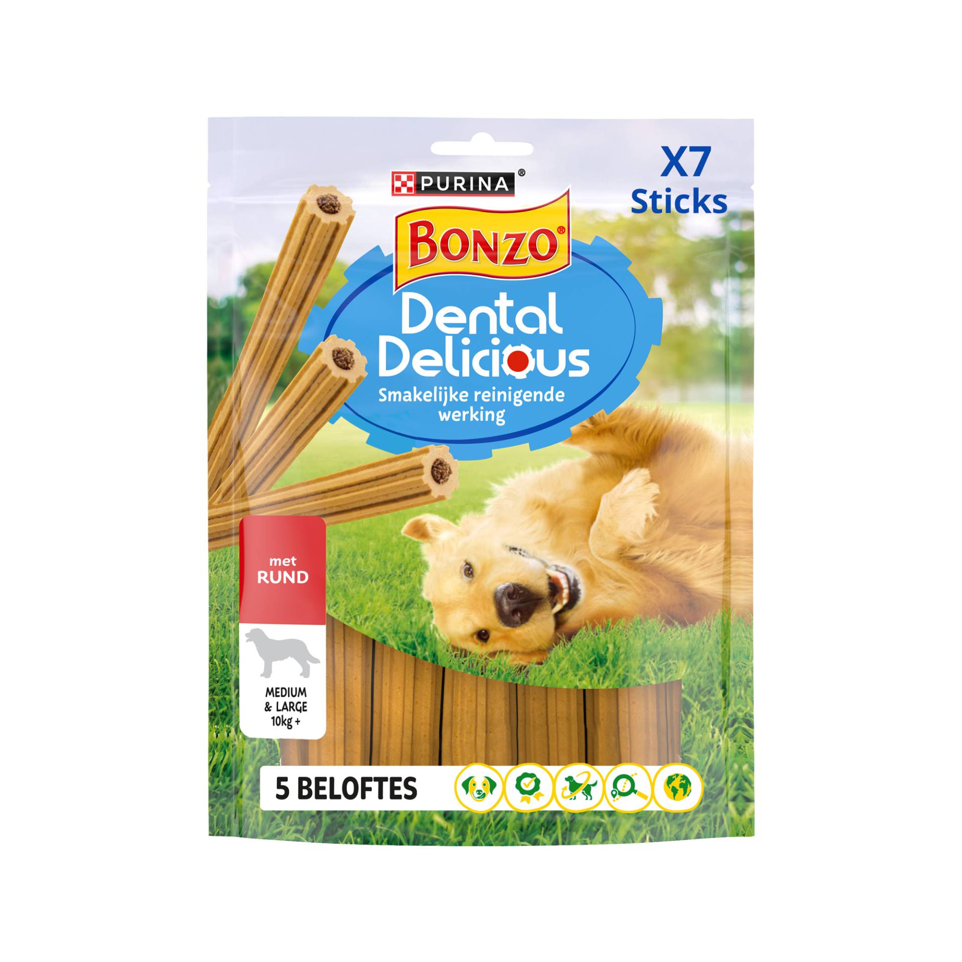 Bonzo Dental Delicious - Medium - Rind - 200 g von Bonzo