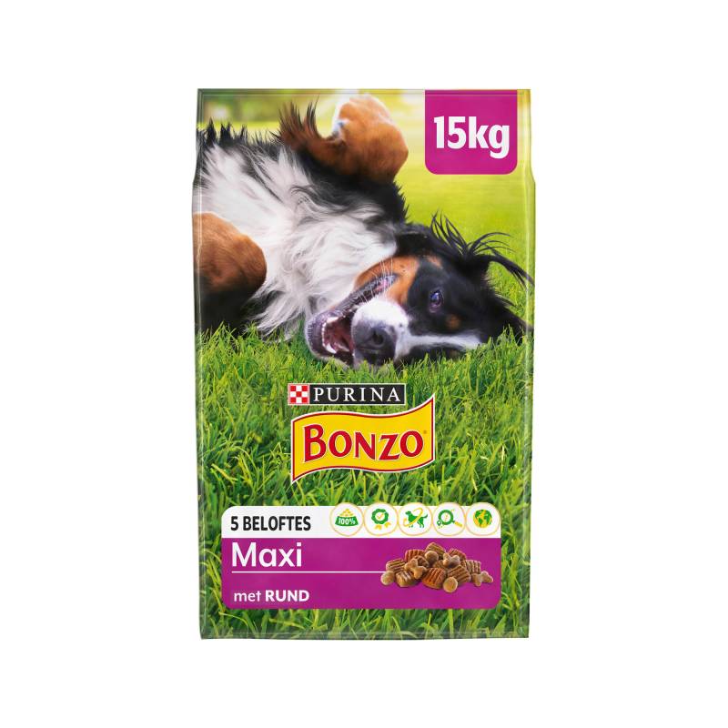 Bonzo Maxi Hundefutter - Rindfleisch - 15 kg von Bonzo