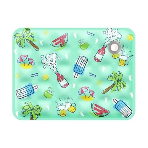 BooeDareno Kühlmatte für Katzen und Hunde, für den Sommer, atmungsaktiv, bequem, Eisseide, Haustier-Eiskissen, wassergewaschen, tragbare Hundehütte für Sofa, Boden (Sommer, Karneval, 40 x 50 cm für 4 BooeDareno Kühlmatte für Katzen und Hunde, für den Sommer, atmungsaktiv, bequem, Eisseide, Haustier-Eiskissen, wassergewaschen, tragbare Hundehütte für Sofa, Boden (Sommer, Karneval, 40 x 50 cm für 4 von BooeDareno