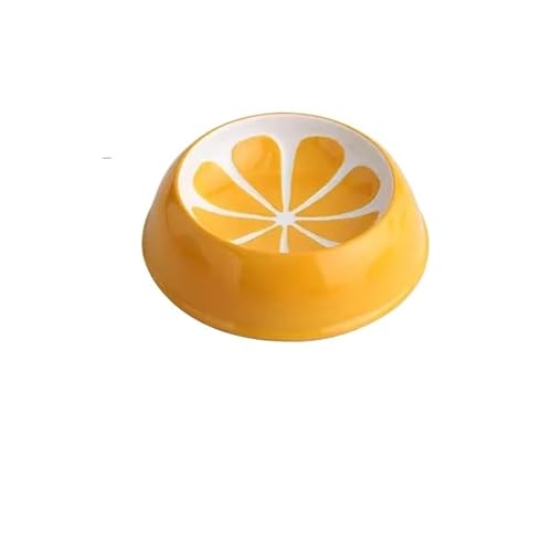 Niedliche Designs Keramiknapf für kleine Hunde, Wassermelonen-Erdbeer-Form, bunt, Orange von BooeDareno