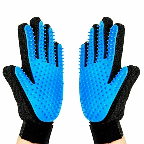 Boolavard Pet Grooming Handschuh – Sanfter Bürstenhandschuh – Effizienter Tierhaarentferner-Handschuh von Boolavard