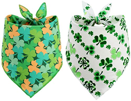 Halstuch für Hunde, Dreieckstuch für den St. Patrick's Day, 2 Stück von BoomBone