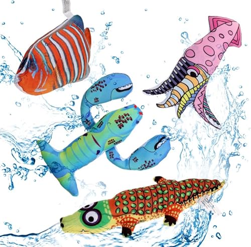 Quietschendes Wasser-Pool-Spielzeug für Hunde, interaktives Sommer-Essentials, schwimmendes Hundespielzeug für kleine Meidum-Hunde, Wasser-Strand-Apportieren Quietschendes Wasser-Pool-Spielzeug für Hunde, interaktives Sommer-Essentials, schwimmendes Hundespielzeug für kleine Meidum-Hunde, Wasser-Strand-Apportieren von BoomBone