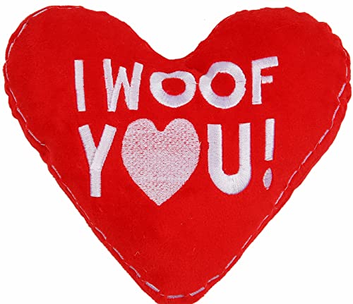 Valentines Quietschendes Hundespielzeug in Herzform, ideal für kleine und mittelgroße Hunde von BoomBone