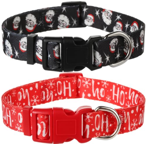 Weihnachts-Hundehalsbänder für große Hunde, Schnellverschluss, niedliches Weihnachts-Hundehalsband von BoomBone