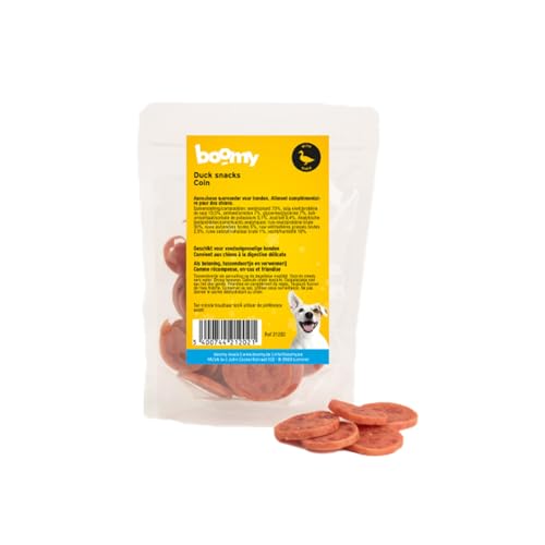 Boomy - Duck Coins - Runde Hundesnacks mit Ente - Leicht verdauliche Hundebonbons und perfekt als Belohnung - 500g Boomy - Duck Coins - Runde Hundesnacks mit Ente - Leicht verdauliche Hundebonbons und perfekt als Belohnung - 500g von Boomy