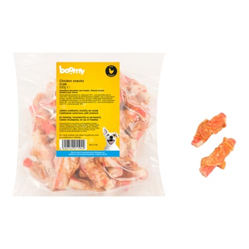 Boomy - Huhn & Krabbe Hundesnacks - Hundebonbons mit stabilem Kratzstäbchen umhüllt mit zartem Huhn - 500g Boomy - Huhn & Krabbe Hundesnacks - Hundebonbons mit stabilem Kratzstäbchen umhüllt mit zartem Huhn - 500g von Boomy