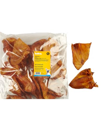 Boomy - Hundesnack - Schweineohren - 100% natürlicher getrockneter Fleischsnack - Kausnack für Hunde - 25 Stück Boomy - Hundesnack - Schweineohren - 100% natürlicher getrockneter Fleischsnack - Kausnack für Hunde - 25 Stück von Boomy