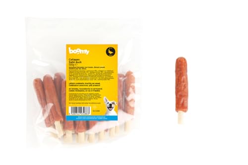 Boomy - Hundesnacks - Kaustäbchen - Würstchen auf Stock - Ente - 400g Boomy - Hundesnacks - Kaustäbchen - Würstchen auf Stock - Ente - 400g von Boomy