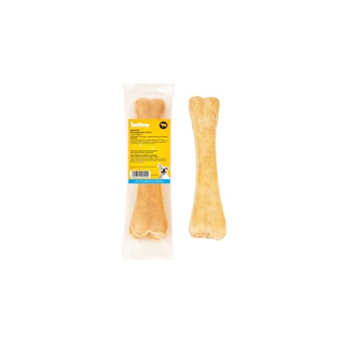 Boomy - Kauknochen aus 100% Rinderhaut - Natürliche Hundesnacks zur Zahnpflege - Hundebonbons für große Hunde (27cm) von Boomy
