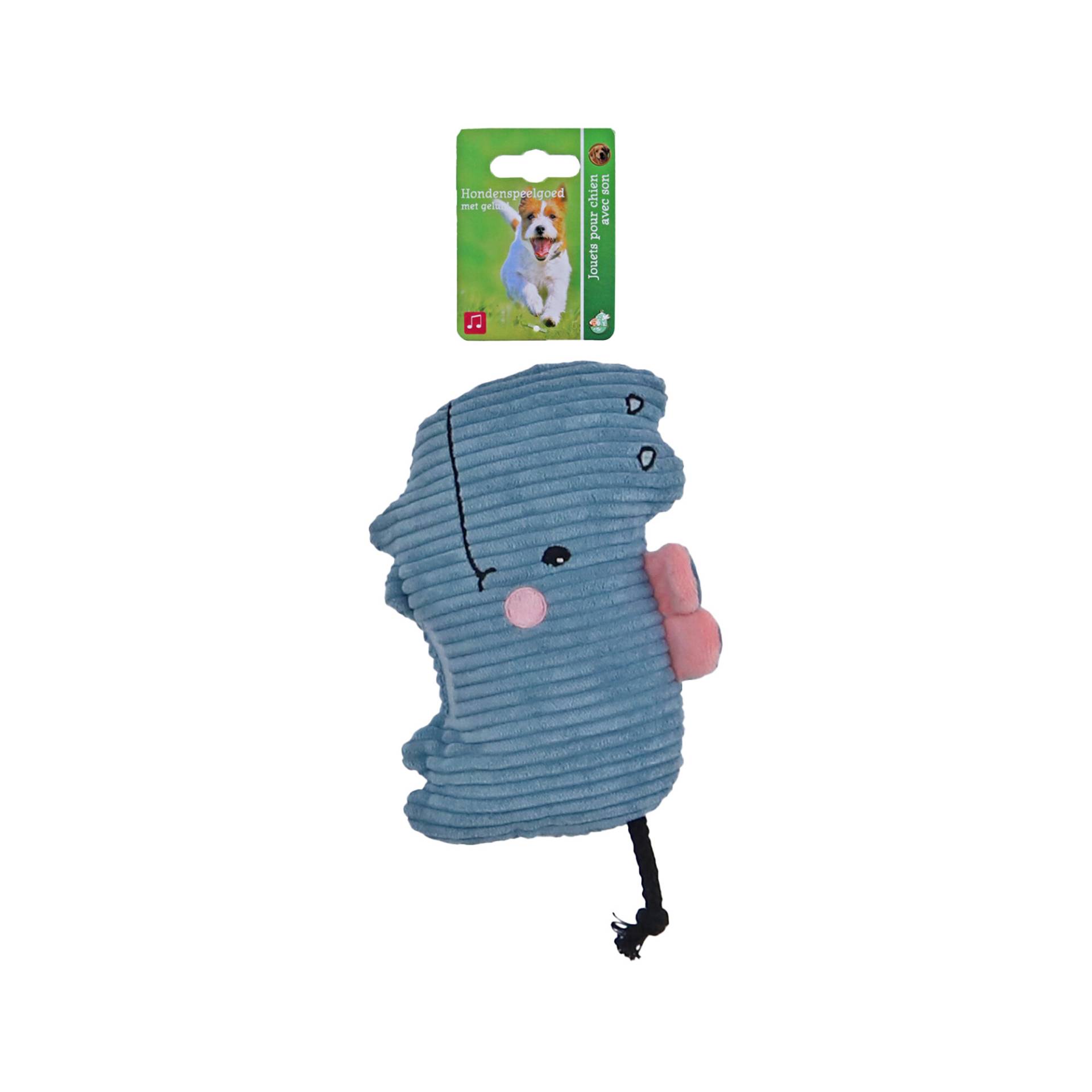 Boon Corduroy Nilpferd mit Quietscher und Raschelfunktion von Boon