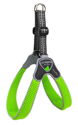 Boon Luxe Coralpina - Hondenharnas tuig Cinquetorri Fluo Groen - 40-50 cm - Maat 5 von Boon