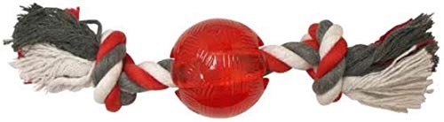 Play Strong Rubber bal met Floss 8.5 cm Rood von Boon