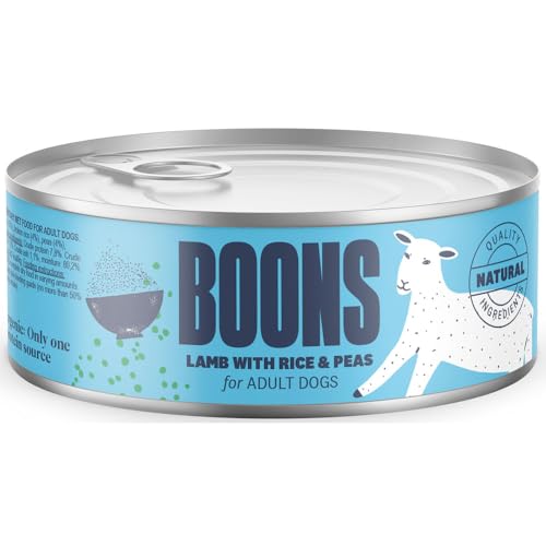 Ergänzungsnassfutter Boons für ausgewachsene Hunde Lamm Größe 185g Ergänzungsnassfutter Boons für ausgewachsene Hunde Lamm Größe 185g von BOONS