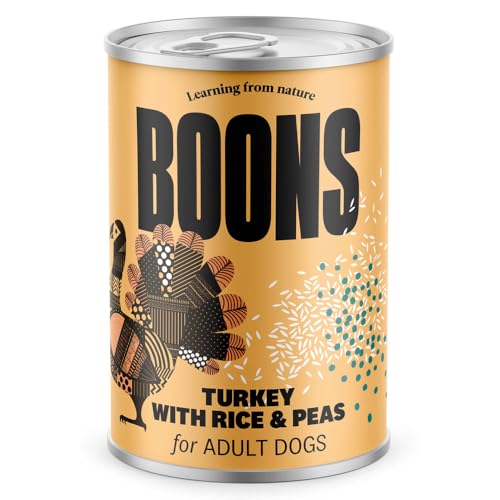 Ergänzungsnassfutter Boons für ausgewachsene Hunde Pute Größe 400g Ergänzungsnassfutter Boons für ausgewachsene Hunde Pute Größe 400g von BOONS