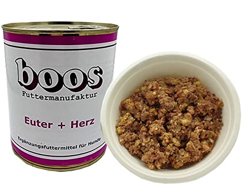 6 Stück (Dosen) Boos Euter und Herz 800 g von Boos